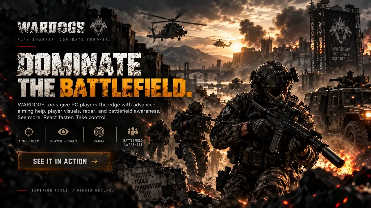 WARDOGS player ESP and battlefield information artwork