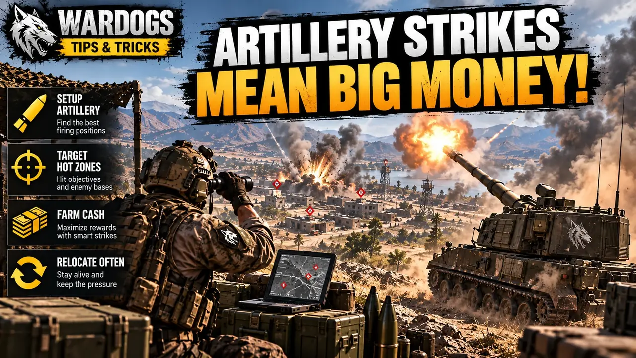 WARDOGS artillery strikes mean big money guide
