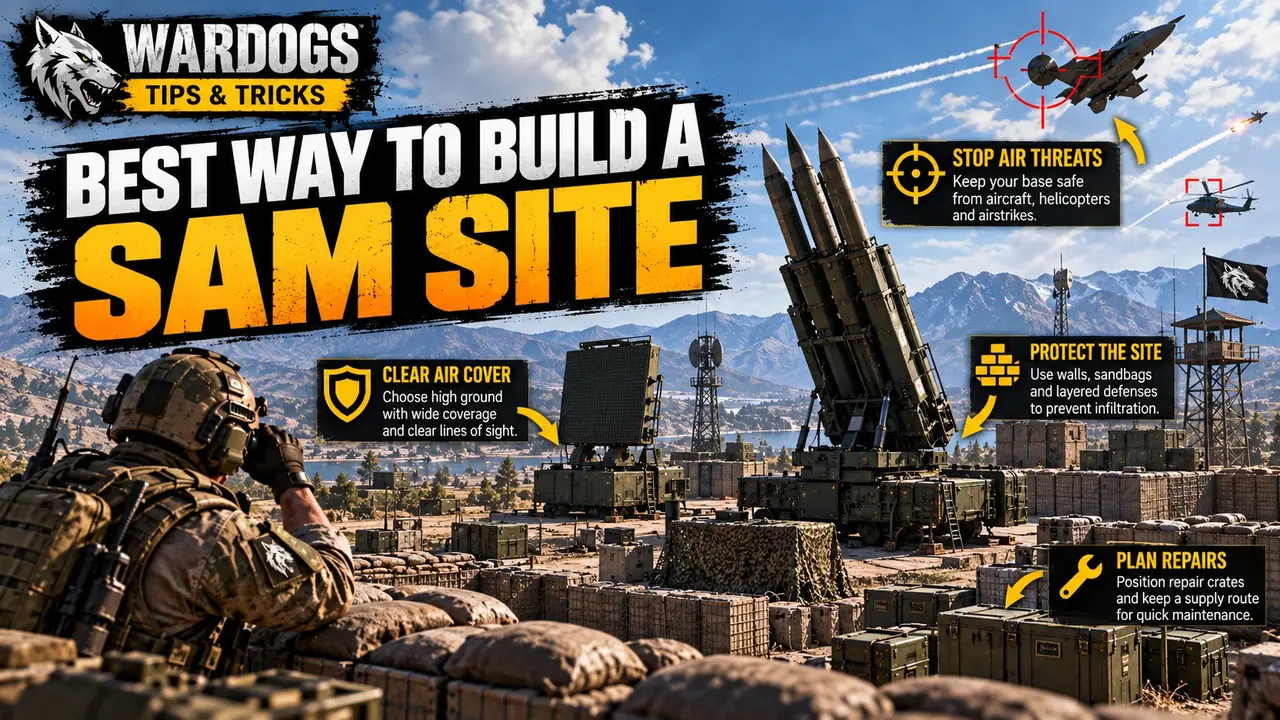 WARDOGS best way to build a SAM site guide