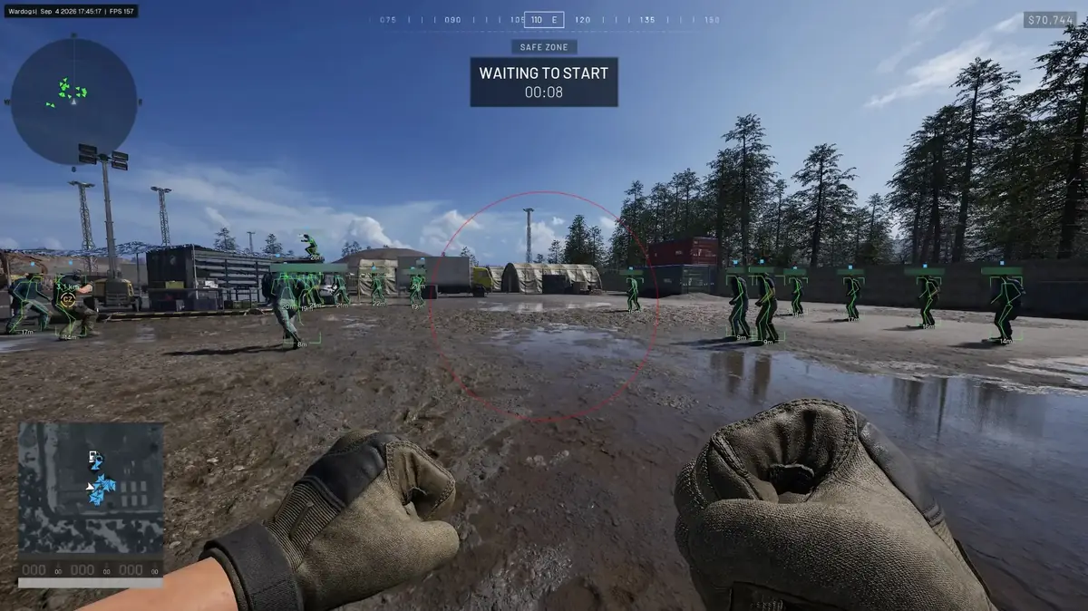 WARDOGS radar and ESP battlefield awareness screenshot