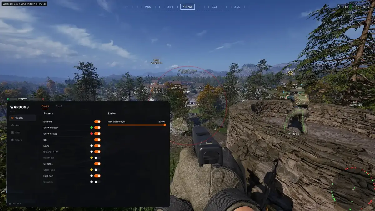 WARDOGS player ESP screenshot